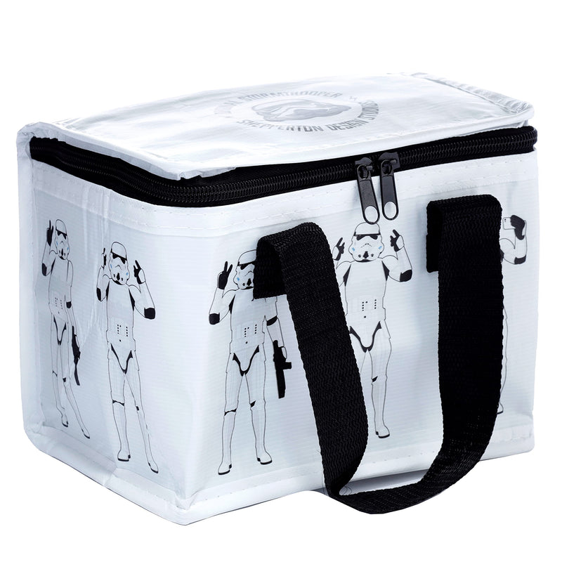 Puckator Cool Lunch Bag White The Original Stormtrooper Design Made Out of Rec' Plastic Bottles - Insulated Lunch Bag for Women Men Children Lunch Box Bag for Work & School Beach Picnic Accessories
