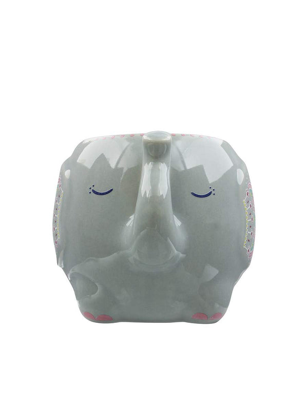 Sass & Belle Mandala Elephant Grey Mug