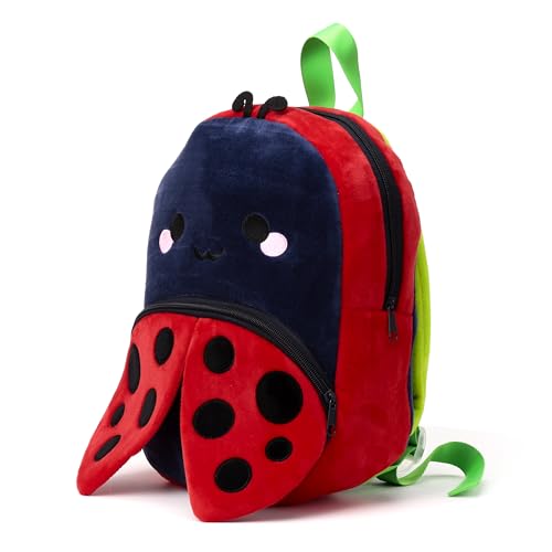 Puckator Adorabugs Tilly the Ladybird Plush Rucksack Backpack - Children's Backpacks - Small Luggage Bag - Travel Backpack For School - Toddler Kids Backpack - Cute Bags - Nursery Backpack Back Pack
