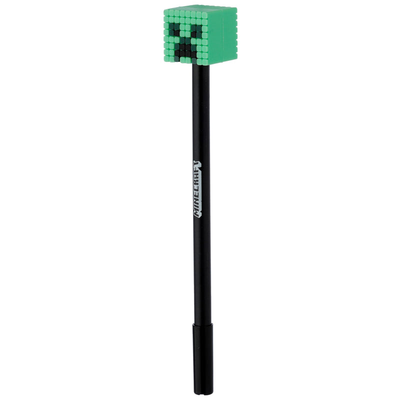 Puckator Minecraft Fine Tip Pen - Cute Cool Aesthetic Non Smudge Pens for School Office Writing Drawing Journaling - Collage Essentials Pens - Pack of 1 Pen