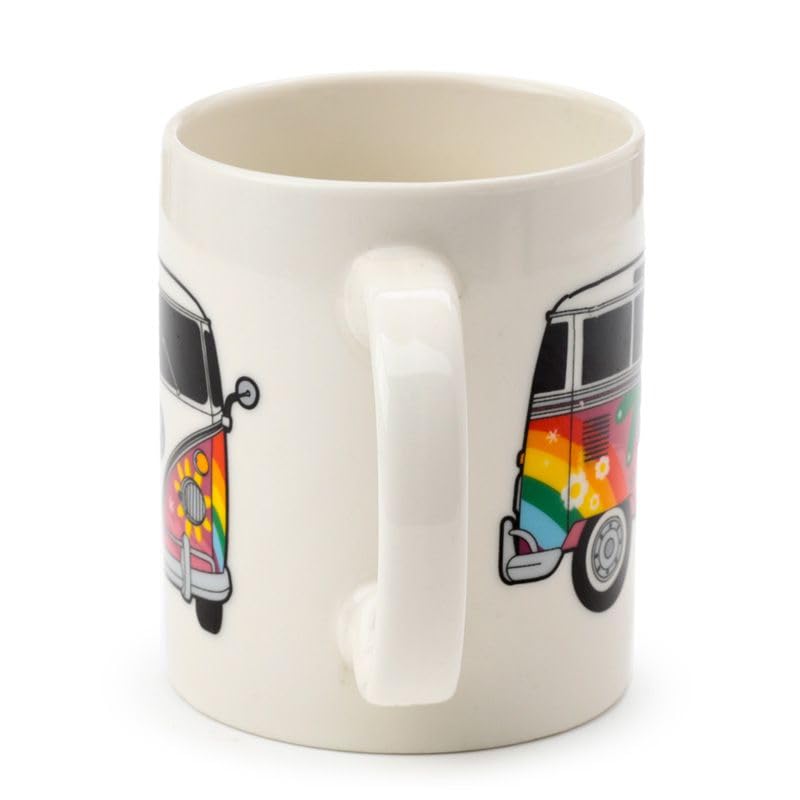 Puckator Volkswagen VW T1 Camper Bus Summer Love Porcelain Tea Coffee Mug - Funny Home Accessories - Cute Gifts for Girlfriend - Large Mugs for Men Women Hot Drinks - Cups Presents Secret Santa Gift