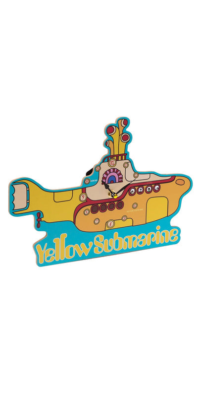 Puckator The Beatles Yellow Submarine Licensed Picture Clock - Wall Clock Clocks - Mens Cute Cool Preppy Home Gaming Room Bedroom Office Decor Decoration - Asthetic Accessories Stuff Men Things