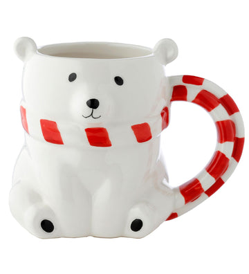 Puckator Polar Bear Ceramic Shaped Tea Coffee Mug - Funny Home Accessories - Cute Gifts for Girlfriend - Large Mugs for Men Women Hot Drinks - Cute Cups Presents - Secret Santa Gift - Cup Set