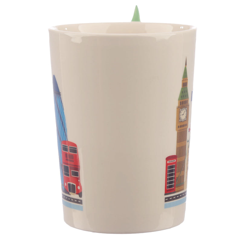 Puckator London Souvenir Big Ben Ceramic Shaped Handle Tea Coffee Mug - Funny Home Accessories Cute Gifts for Girlfriend Large Mugs for Men Women Hot Drinks Cups Presents Secret Santa Gift Cup Set