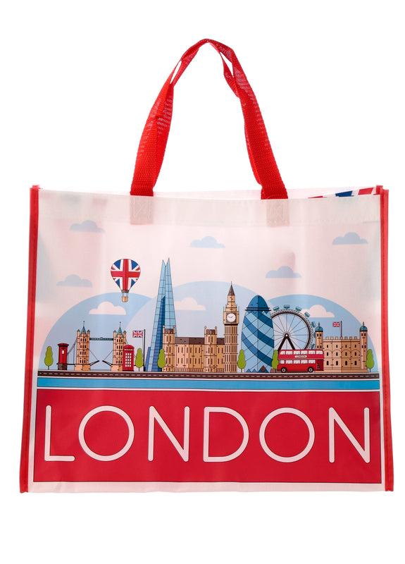 London Icons Design Reusable Shopper Tote Bag