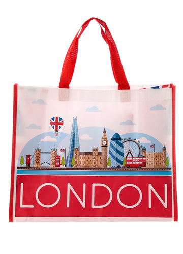 London Icons Design Reusable Shopper Tote Bag
