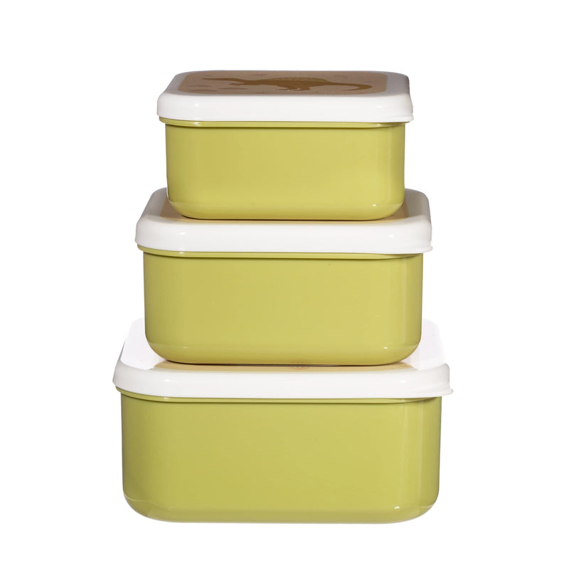 Sass & Belle Desert Dino Lunch Boxes - Set of 3