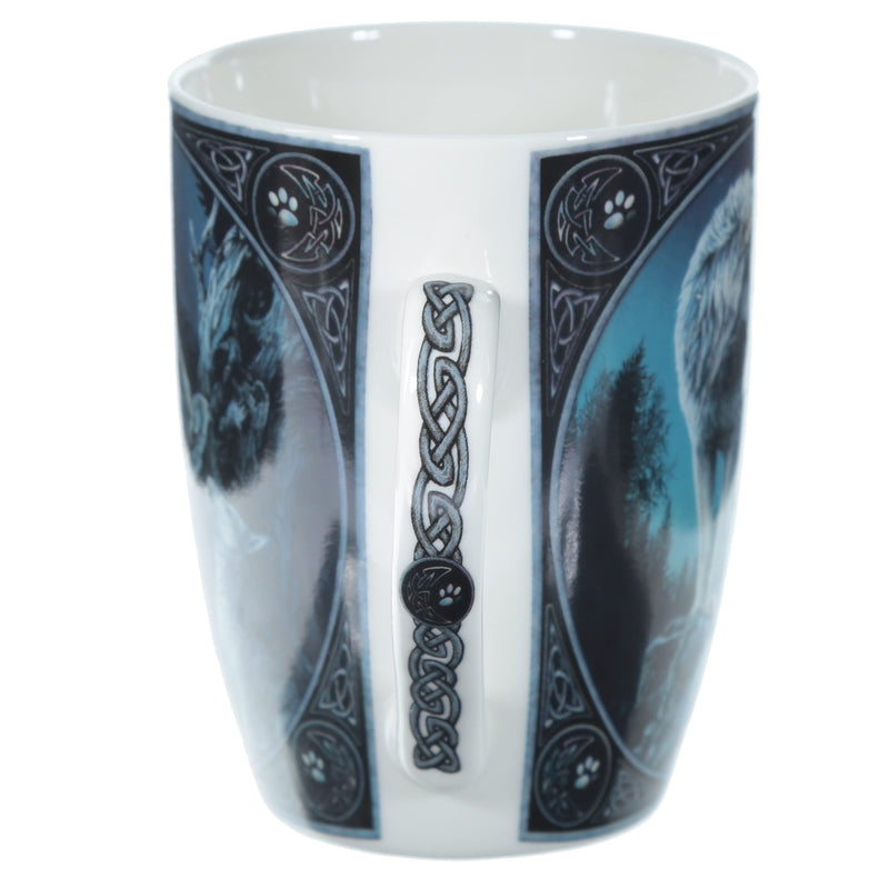 Puckator Lisa Parker Guidance Wolf Design Porcelain Mug - Funny Home Accessories - Cute Gifts for Girlfriend - Large Mugs for Men Women Hot Drinks - Cute Cups Presents - Secret Santa Gift - Cup Set