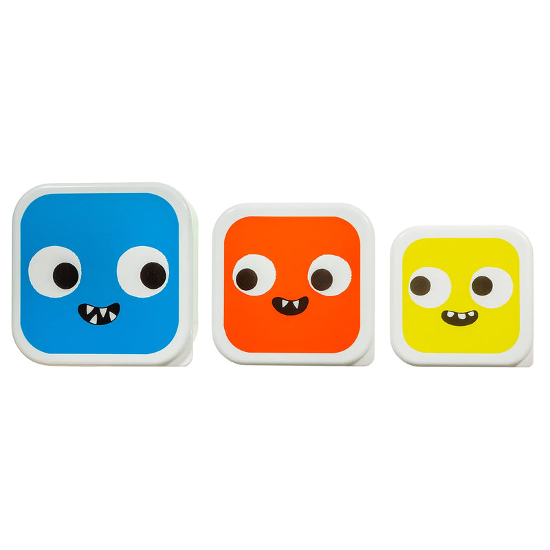 Sass & Belle Monster Lunch Boxes - Set Of 3