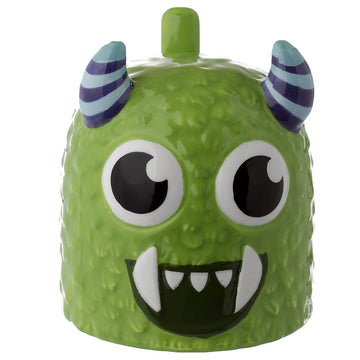 Puckator Monstarz Monster Green Upside Down Ceramic Shaped Tea Coffee Mug - Funny Home Accessories - Cute Gifts for Girlfriend - Large Mugs for Men Women Hot Drinks Cups Presents Secret Santa Gift