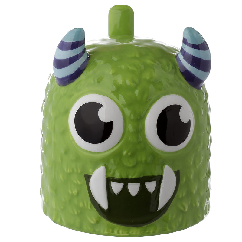 Puckator Monstarz Monster Green Upside Down Ceramic Shaped Tea Coffee Mug - Funny Home Accessories - Cute Gifts for Girlfriend - Large Mugs for Men Women Hot Drinks Cups Presents Secret Santa Gift