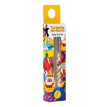 Puckator The Beatles Yellow Submarine Pen Twin Set - Pen Stationary Set - Cool Fancy Pack of Pens Black For Office Writing College - Uni Essentials - Back to School Supplies - Non Smudge