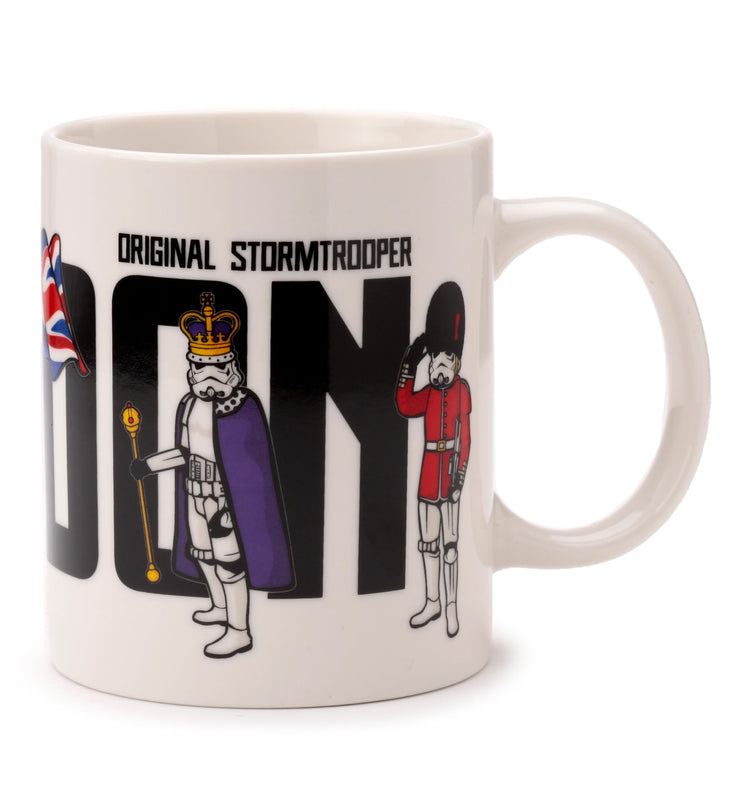 Puckator The Original Stormtrooper London Porcelain Tea Coffee Mug - Funny Home Accessories - Cute Gifts for Girlfriend - Large Mugs for Men Women Hot Drinks Cups Presents Secret Santa Gift Cup Set