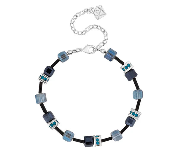 Diamond Style London - Cube Bracelet in Black (Item code: Cubebrablack)