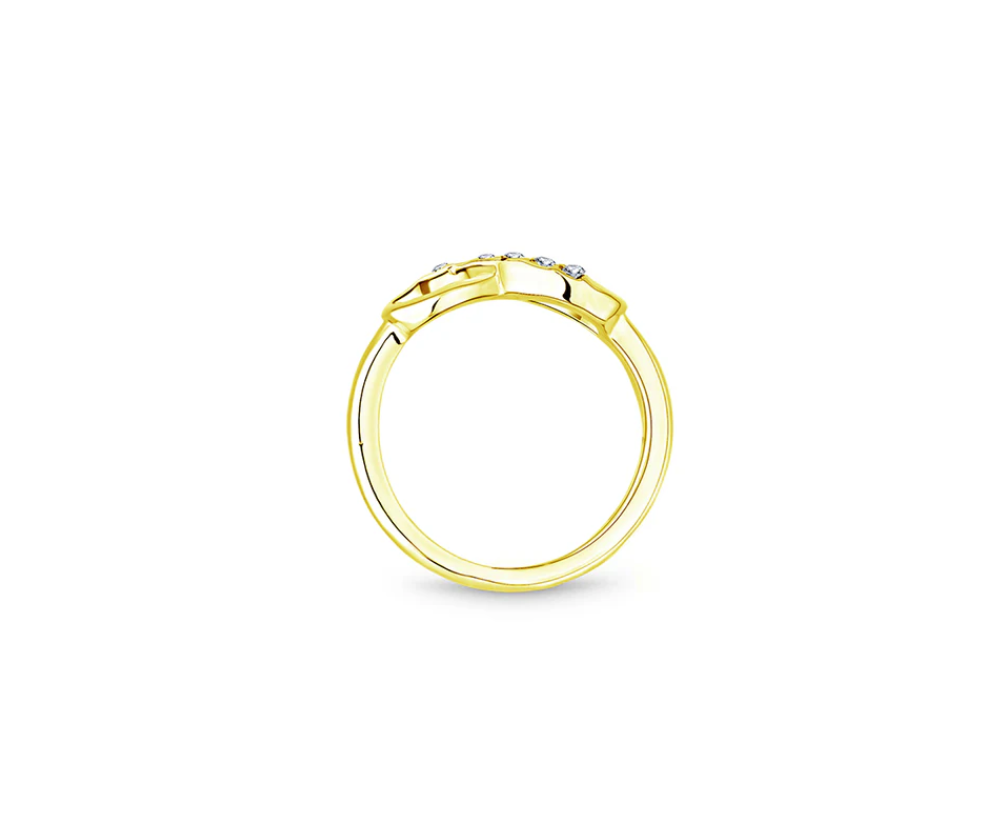 Diamond Style London - Infinity Gold Ring - Size K - (Item code: Infinityring-Small-Gold)