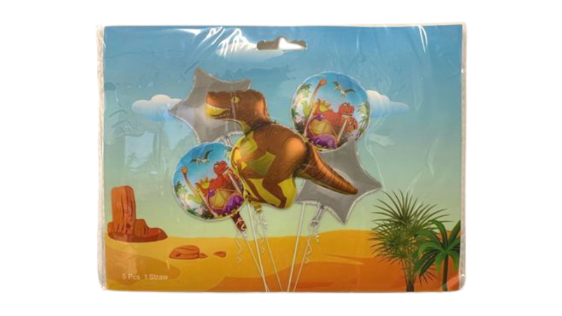 5 Piece Happy Birthday Cartoon Character Balloons – Large, Vibrant & Fun