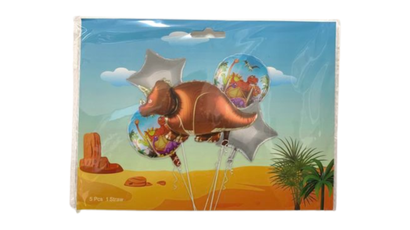 5 Piece Happy Birthday Cartoon Character Balloons – Large, Vibrant & Fun