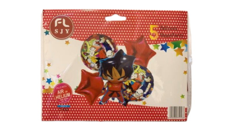 5 Piece Happy Birthday Cartoon Character Balloons – Large, Vibrant & Fun