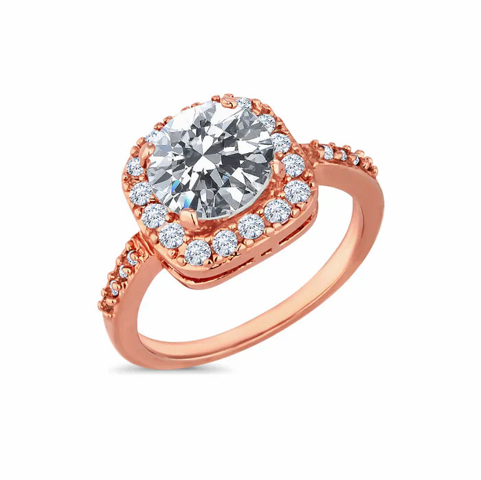 Diamond Style London Rings - Rose Gold Affinity Ring - US 7 / UK O