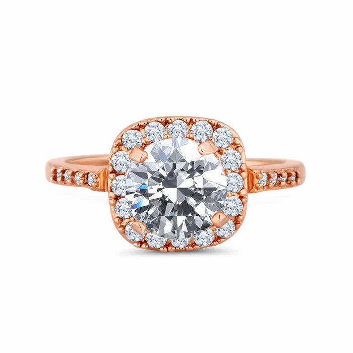 Diamond Style London Rings - Rose Gold Affinity Ring  - US 8 / UK Q