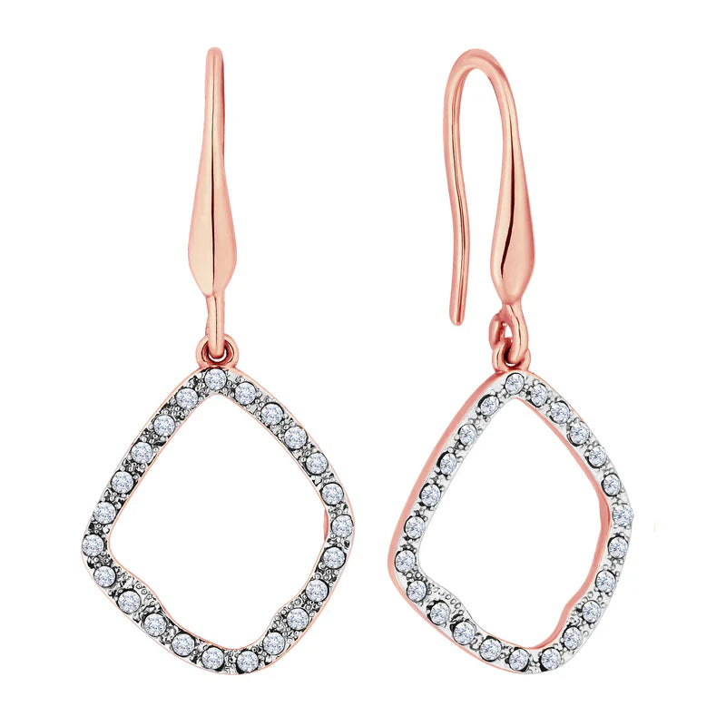 Diamond Style London - Fantasy Earrings in Rose Gold Plating (Item code: Fantasyearrose)