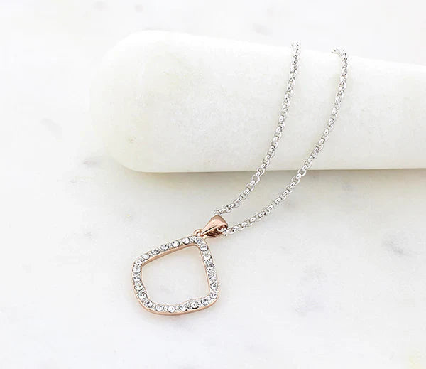 Diamond Style London - Fantasy Pendant in Rose Gold Plating Necklace