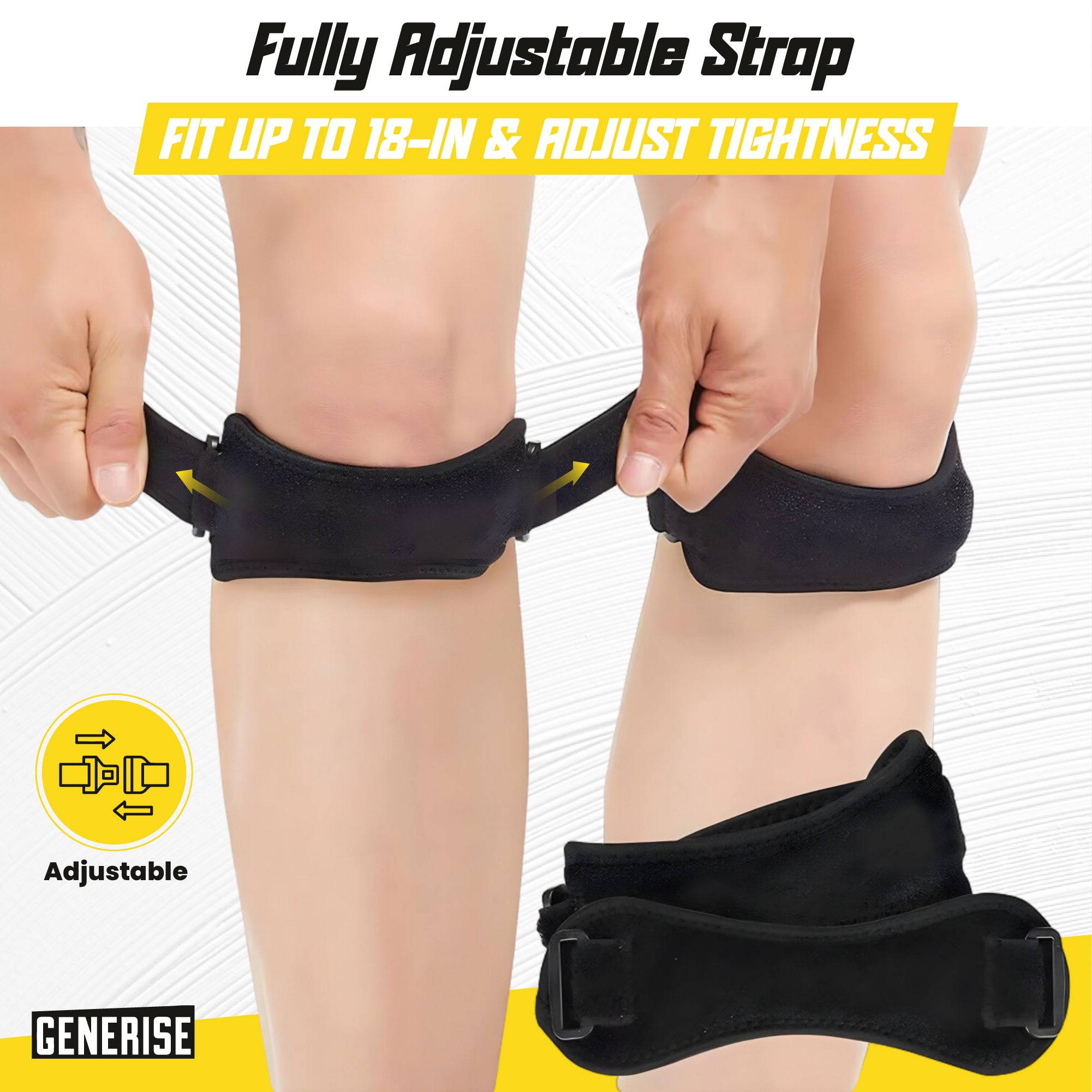 Patella Adjustable Velcro Knee Strap