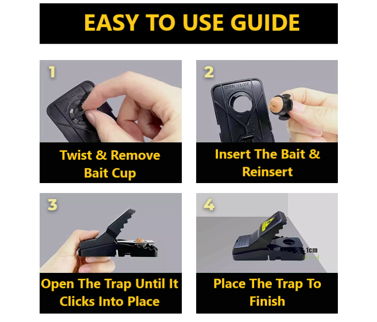 Generise Mouse Trap 6 Pack - Say Goodbye to Your Rodent Problem!
