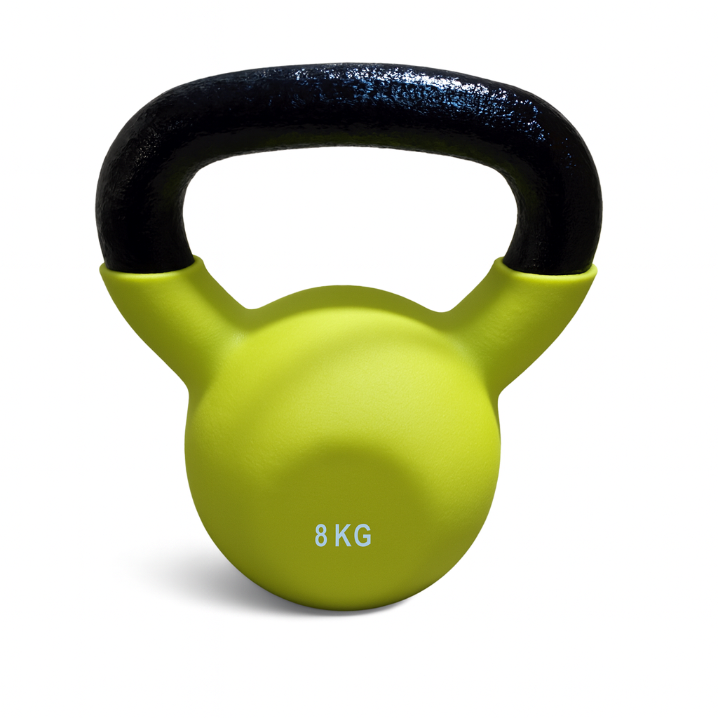 Generise Gym 8kg Kettlebell - Cast Iron with Neoprene Coating Cover