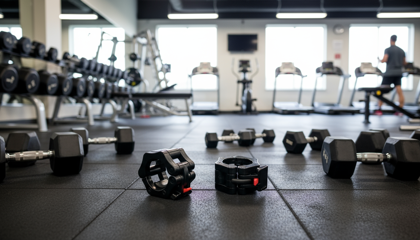 Generise Gym Black Olympic Barbell Collars - One Pair