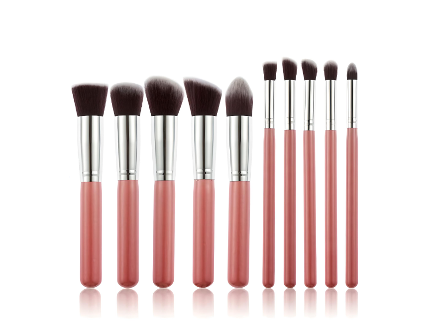 Glamza 10pc Pink Brush Set