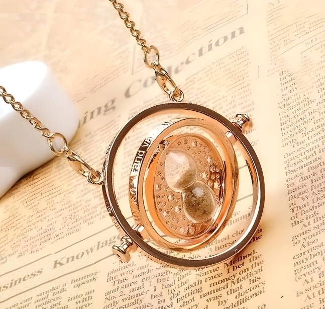 Sand Timer Gold Necklace Collection