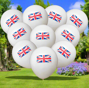 British Flag Balloons 10 Pack