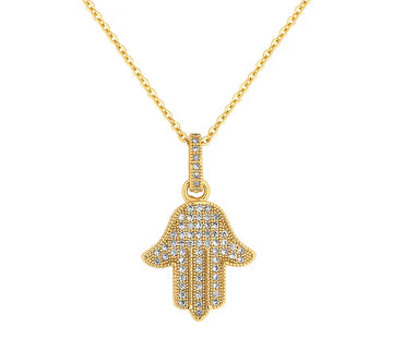 Diamond Style London - Hamsa Hand Pendant Necklace