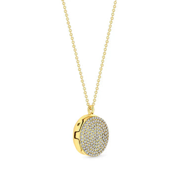Diamond Style London - Iconic Locket Gold Necklace (Item code: Iconiclocketgold)