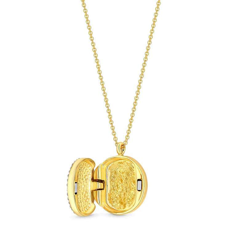Diamond Style London - Iconic Locket Gold Necklace (Item code: Iconiclocketgold)