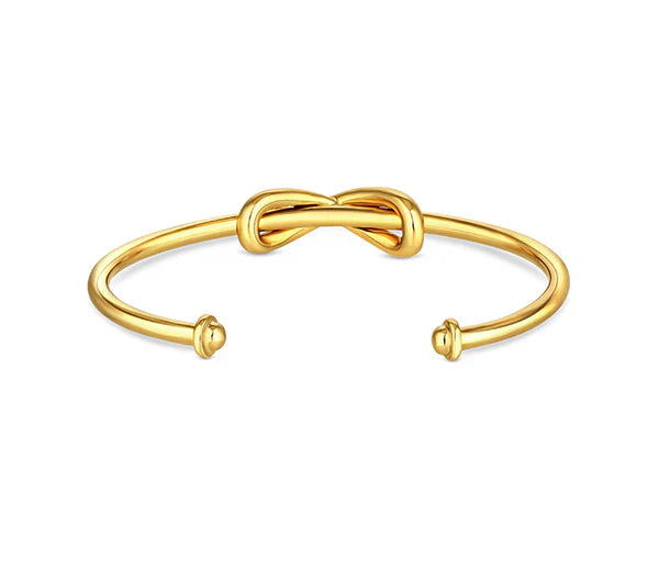 Diamond Style London - Infinity Cuff Bangle in Gold Plating (Item code: Infinitycuffgold)