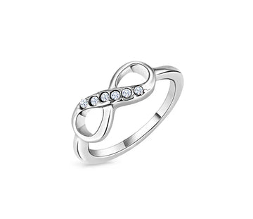Diamond Style London - Rings - Infinity Silver Ring - Size K - (Item code: Infinityring-Small-Silver)
