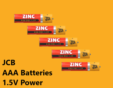 JCB AAA Zinc Batteries – Reliable, Cost-Effective Power - Single Battery Price