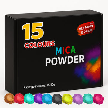 Generise Mica Powder Set – 15 Colours – 10g Sachets