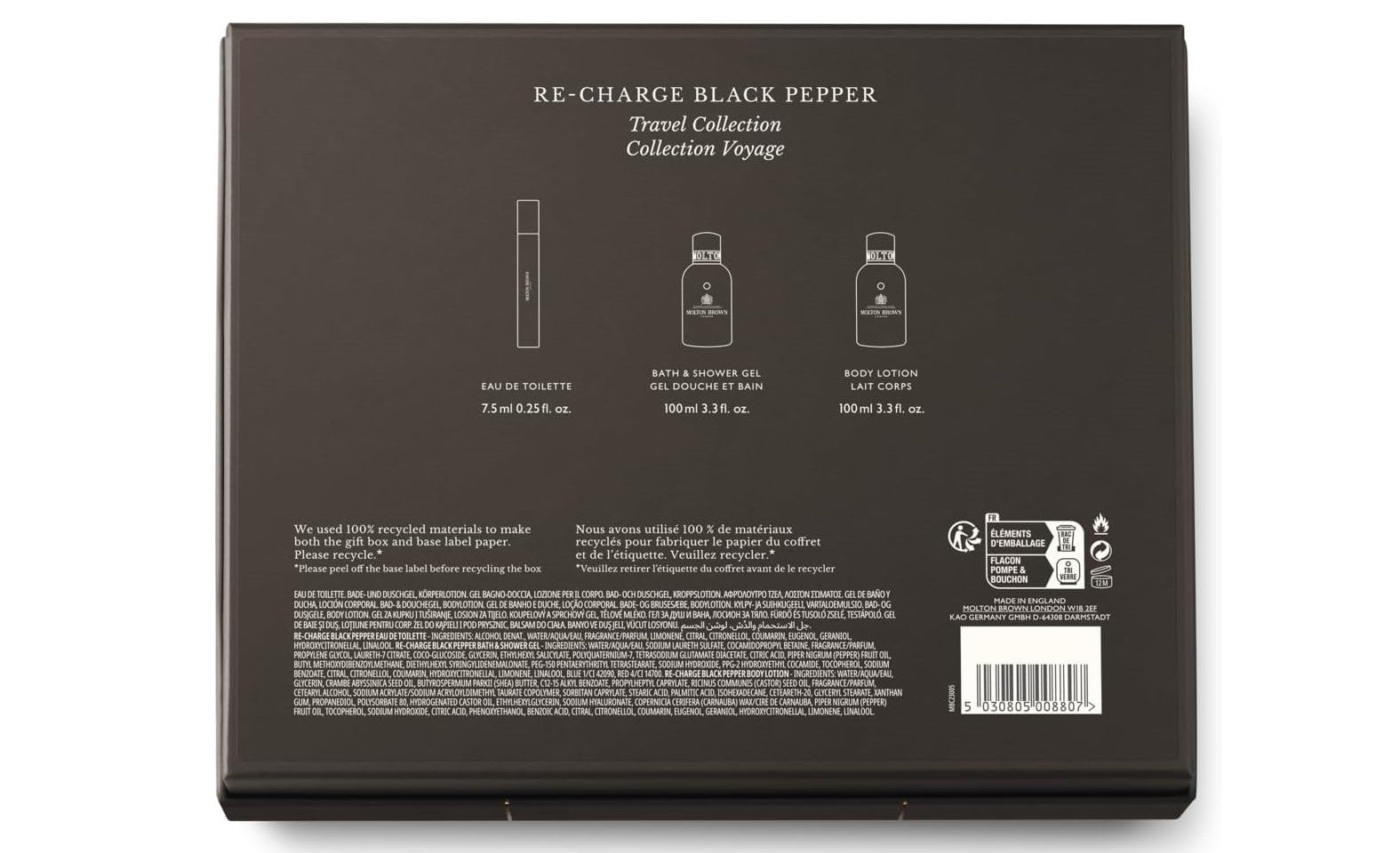 Molton Brown Re-charge Black Pepper Travel Gift Set
