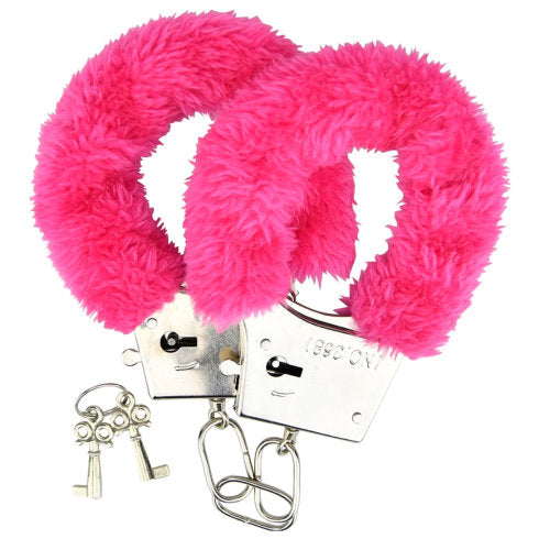Generise Loving Joy Furry Handcuffs Pink