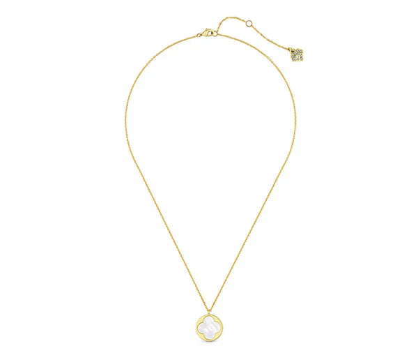 Diamond Style London - Pearl Clover Pendant in Gold plating Necklace
