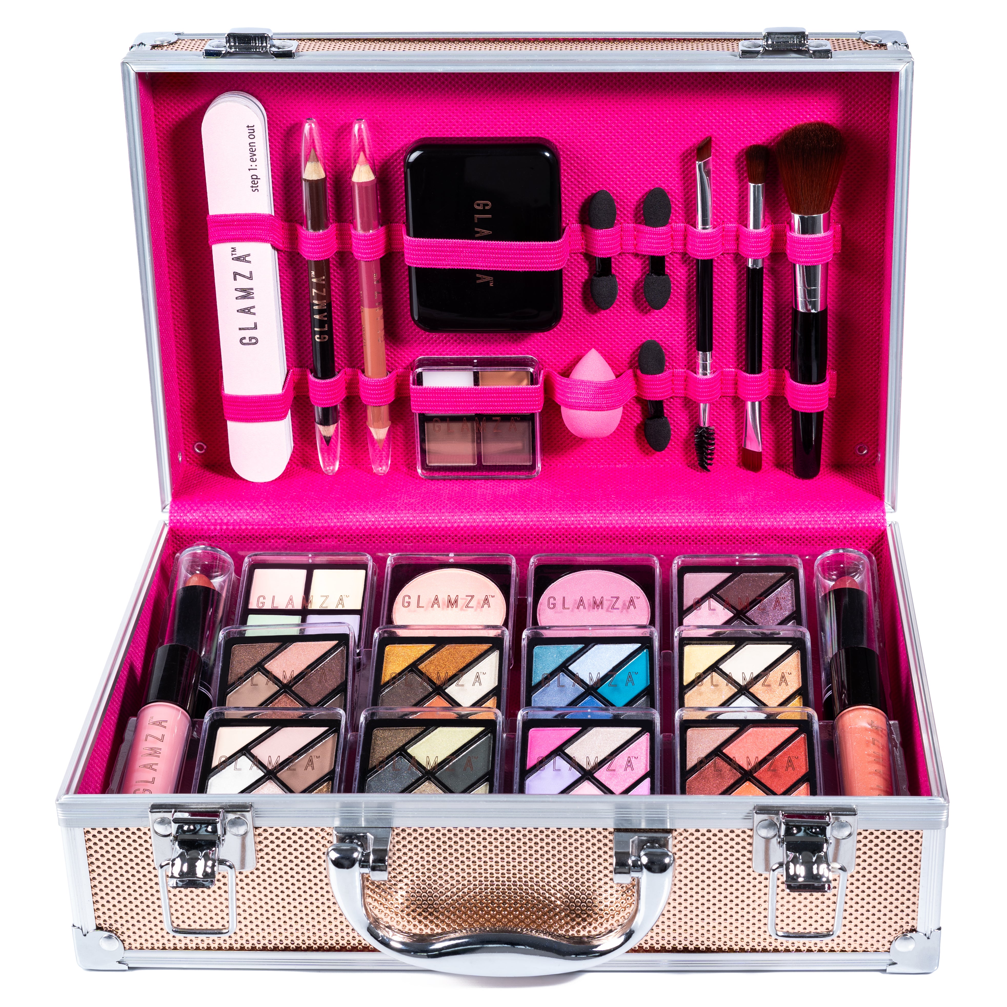 Glamza 84 Piece 'Hot to Handle' Vegan Vanity Case