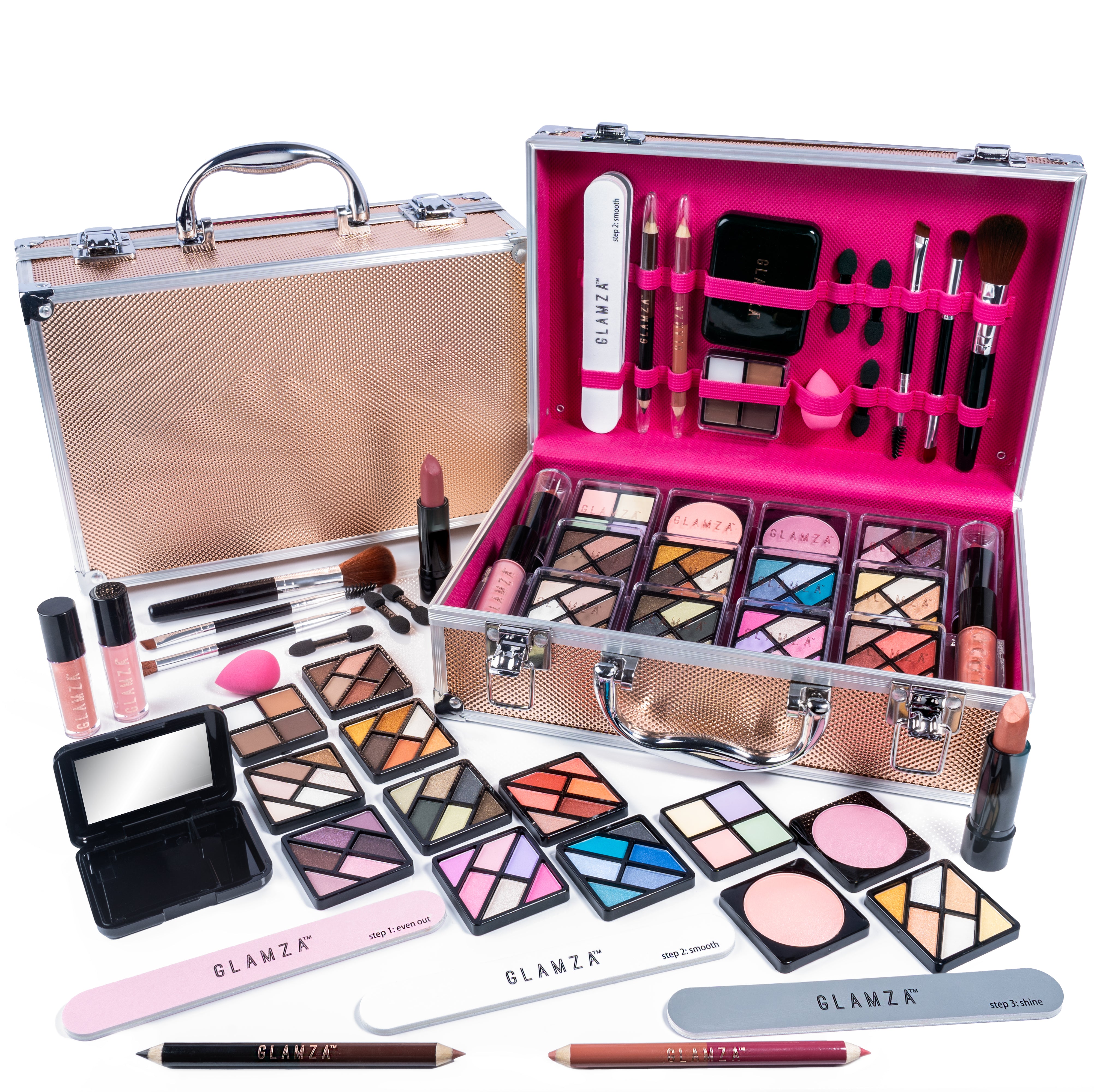 Glamza 84 Piece 'Hot to Handle' Vegan Vanity Case