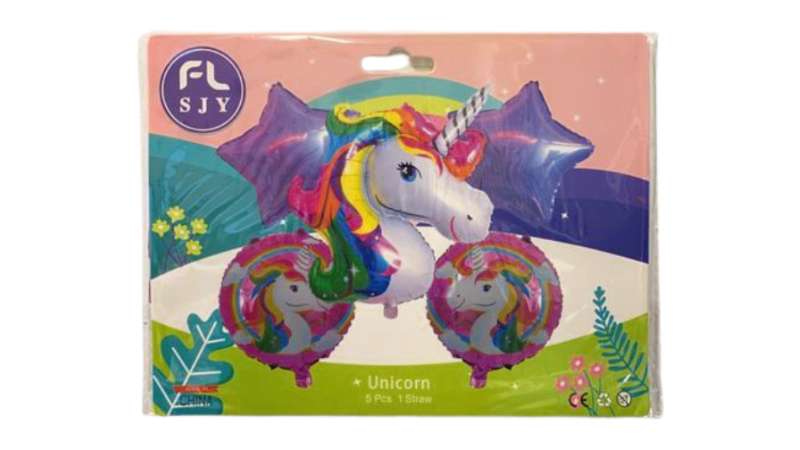 5 Piece Happy Birthday Cartoon Character Balloons – Large, Vibrant & Fun