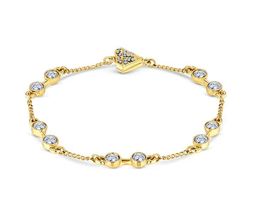 Diamond Style London - Stacker bra crystal gold bracelet