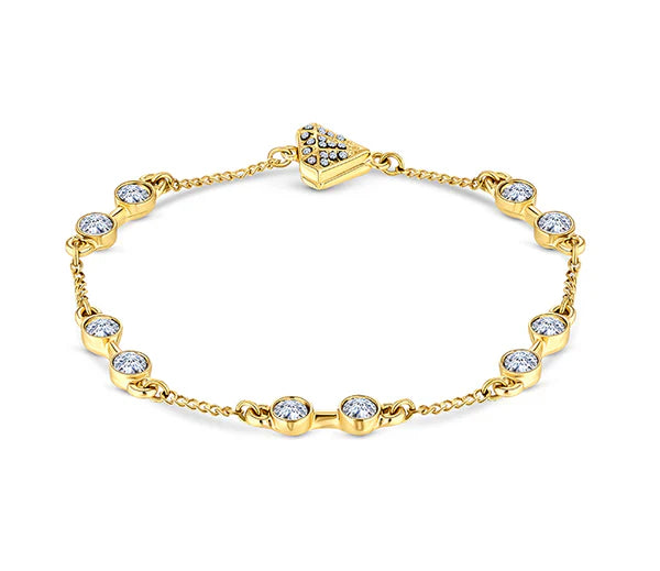 Diamond Style London - Stacker bra crystal gold bracelet