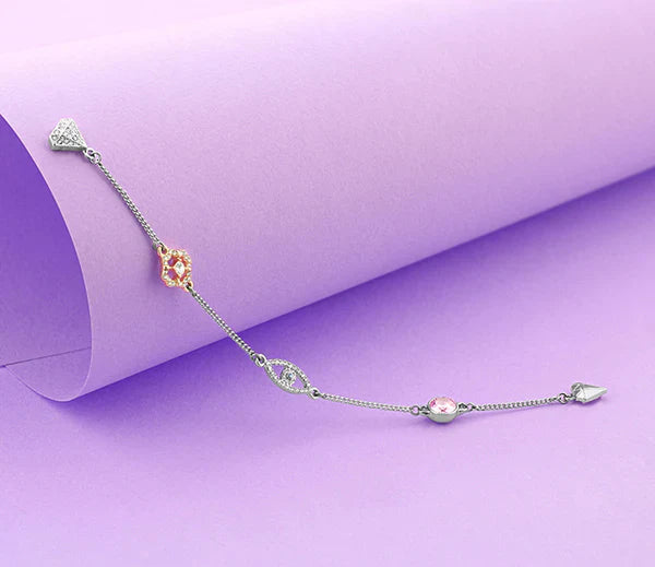 Diamond Style London - Stacker Magnetic Bracelet with Evil Eye Charm (Item code: Stackerbraevileye)