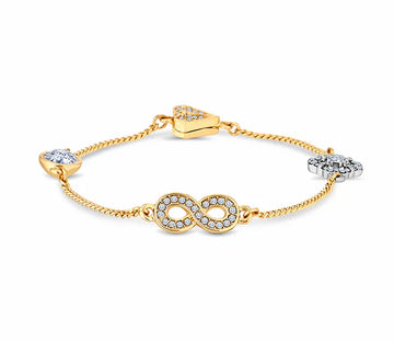 Diamond Style London - Stacker Magnetic Bracelet with Infinity Charm (Item code: Stackerbrainfinity)